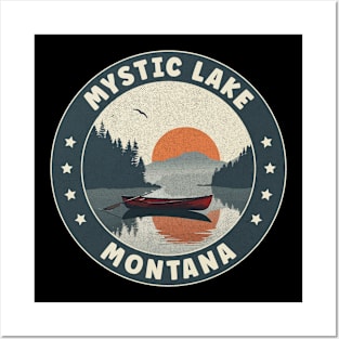 Mystic Lake Montana Sunset Posters and Art